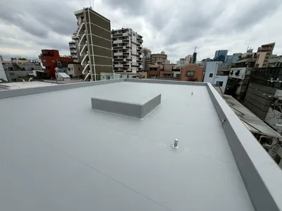 防水工事施工後：防水性能を回復した状態